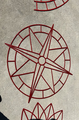 Béton imprimé matricé