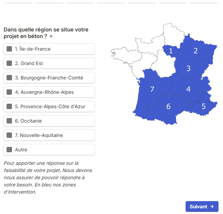 Lien vers devis en ligne béton désactivé